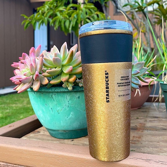 💛New Starbucks stainless steel cold brew cup 🖤 - Picture 2 of 11